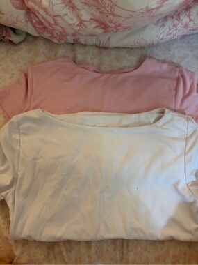 Set of Two Simple Pink and Light Pink Tees